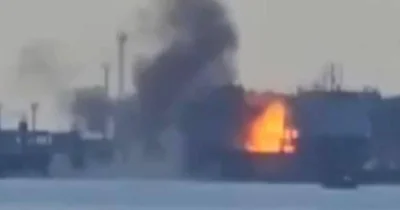 В порту «Кавказ» украинскими дронами «существенно поврежден» паром «Славянин»
