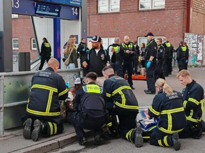 В немецком Гамбурге произошло очередное ножевое нападение — пострадали 12 человек