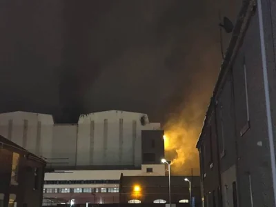 BAE systems in Barrow in Furness on fire 