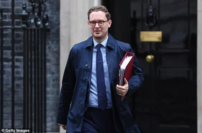 Darren Jones (pictured outside Downing Street on October 8), Chief Secretary to the Treasury, said it would be ‘welcome news for millions of families’ that inflation is now below 2 per cent