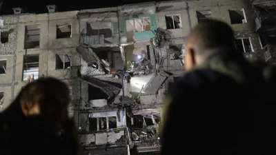 Russia launches major drone attack on Ukraine, damages residential buildings