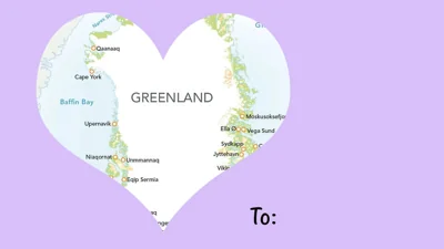 Белый дом опубликовал валентинку с Гренландией: призыв определиться с отношениями