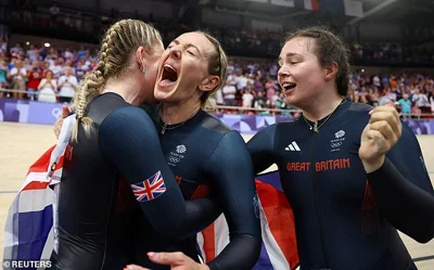 The trio were overcome with emotion after giving Team GB the perfect start in the velodrome