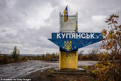 A view of damaged station as authorities in Ukraine's Kharkiv region have announced the start of a mandatory evacuation for the key frontline town of Kupiansk