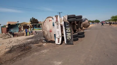 More than 140 people are killed and dozens injured when a gas tanker explodes in Nigeria