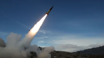 The US Army conducts live fire tests of the Army Tactical Missile System (ATACMS) at the White Sands Missile Range in New Mexico, United States on December 14th 2021