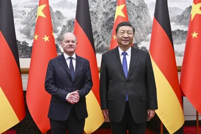 Scholz visits Beijing but tensions simmer on Russia and Gaza