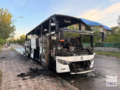 Семь человек погибли при атаке беспилотника на пассажирский автобус в Енакиево