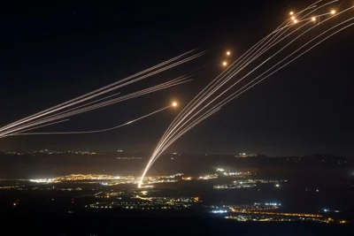 Israel's Iron Dome defence system obliterates enemy missiles in mid-air