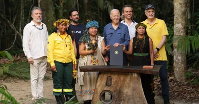 Biden Visits Amazon, Vowing Help to Fight Climate Change