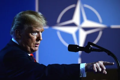 Donald Trump at 2018 NATO summit Belgium