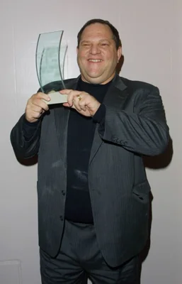 Film producer Harvey Weinstein receiving the Film Four award for independent film making