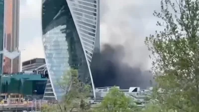 Пожар у ТЦ «Афимолл» в Москва-Сити потушили на 30 кв. м