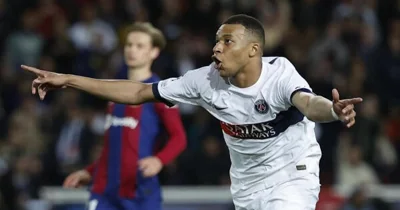 Mbappe scores twice as PSG beat 10-man Barcelona to reach semi-finals