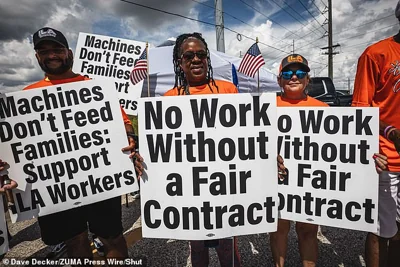 Members of the International Longshoremen's Association had been seeking a $5-an-hour raise in each of the next six years, amounting to a 77 percent increase in wages over a six-year period, increased pension contributions and a fair distribution of royalties paid on the containers members moved