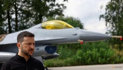 Zelenskyy says Ukraine has received first F-16 jets 