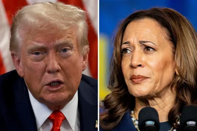 Donald Trump and Kamala Harris