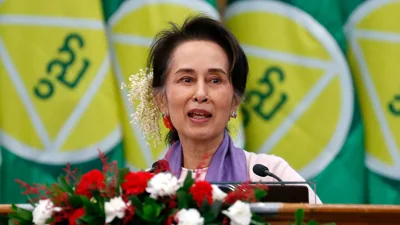 Aung San Suu Kyi speaks