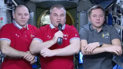 Экипаж МКС поздравил Овечкина с 895-й шайбой