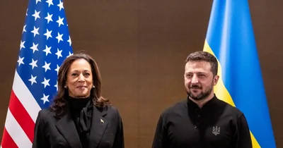 Kamala Harris pledges support for Ukraine in meeting with Zelenskyy; takes veiled jab at Trump