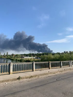 В Азове Ростовской области сильный пожар