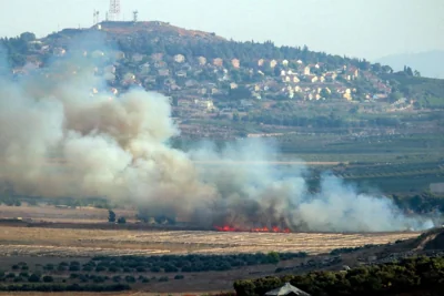 BULLSEYE Smoke rises in the southern Lebanese Marjayoun plain after being hit by Israeli shelling on Sept. 7, 2024. AFP Photo