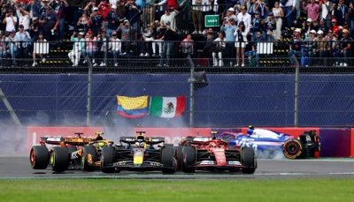 Red Bull’s Verstappen and Ferrari’s Sainz storm off as Tsunoda crashes