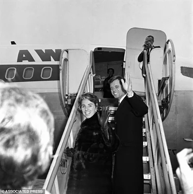 Ethel Kennedy with her husband the then Attorney General Robert Kennedy in 1962