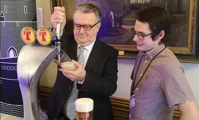 Jay Fraser, right, pictured alongside John Nicolson, former SNP MP for Ochil and South Perthshire