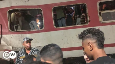 At least two killed in Egypt train collision