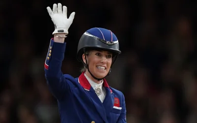 Charlotte Dujardin ‘hit horse repeatedly on legs’ in video that sparked Olympics withdrawal