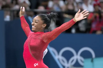 Simone Biles wins vault and third gymnastics gold