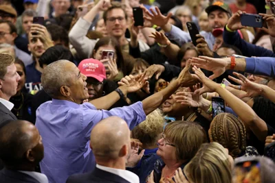 Obama hits campaign trail in critical Pennsylvania to rev up support for Harris