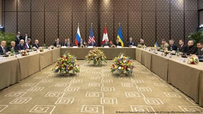 На переговорах РФ и Украины в Женеве присутствуют представители европейских стран