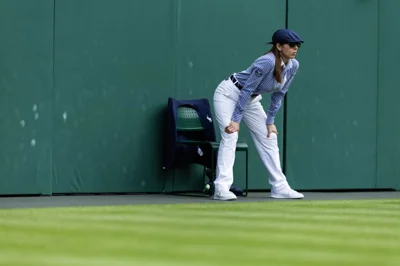 Line judge at Wimbledon.