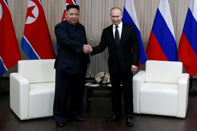 Russian President Vladimir Putin receives North Korean Leader Kim Jong-un in Vladivostok