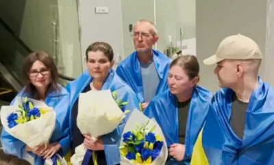 СБУ показала эксклюзивные кадры возвращения украинцев из плена