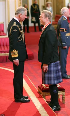 Hoy was knighted by King Charles (left), when the monarch was serving as the Prince of Wales