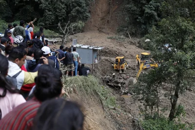 Bodies removed during floods in Nepal