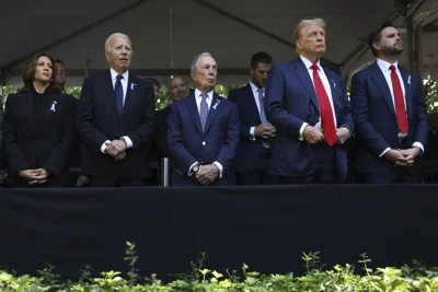 9/11 anniversary brings Biden, Harris and Trump together at ground zero