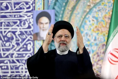 Iranian President Ebrahim Raisi (pictured in February) warned Israel it will face a 'painful response' if it takes the 'slightest action' in response to his country's attack
