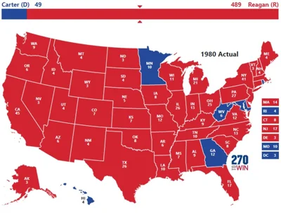 1980 Electoral Map