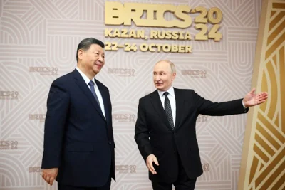 Putin Xi at 16th BRICS summit in Kazan