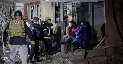 1 dead, 29 injured in Russian bomb attack on Kharkiv apartment bloc, governor says