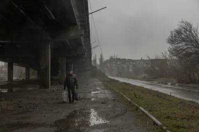 A resident in Pokrovsk, eastern Ukraine -- Russia is pounding the country's energy grid as winter tightens its grip