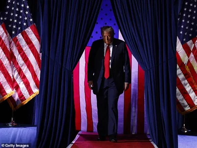 Trump takes the stage for his last rally of the election year at Van Andel Arena on November 5