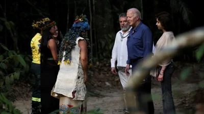 Biden visits Amazon rainforest en route to G20 summit