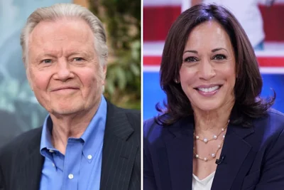 Jon Voight and Kamala Harris