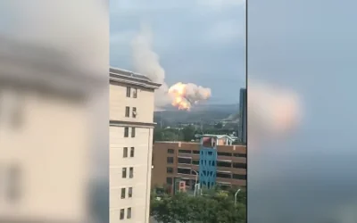 Китайская ракета взорвалась во время испытаний: зрелищное видео