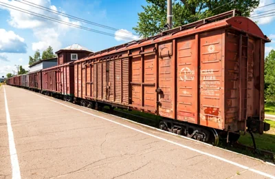 Stock image freight train